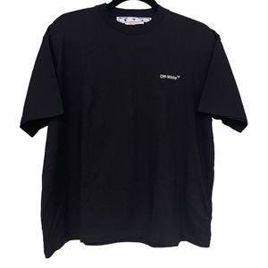 NWT!! Off White Black Short Sleeve Mens T-shirt Off-White Logo Size XL